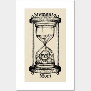 Sand Watch Mmento Mori Skull Stay Stoic Posters and Art
